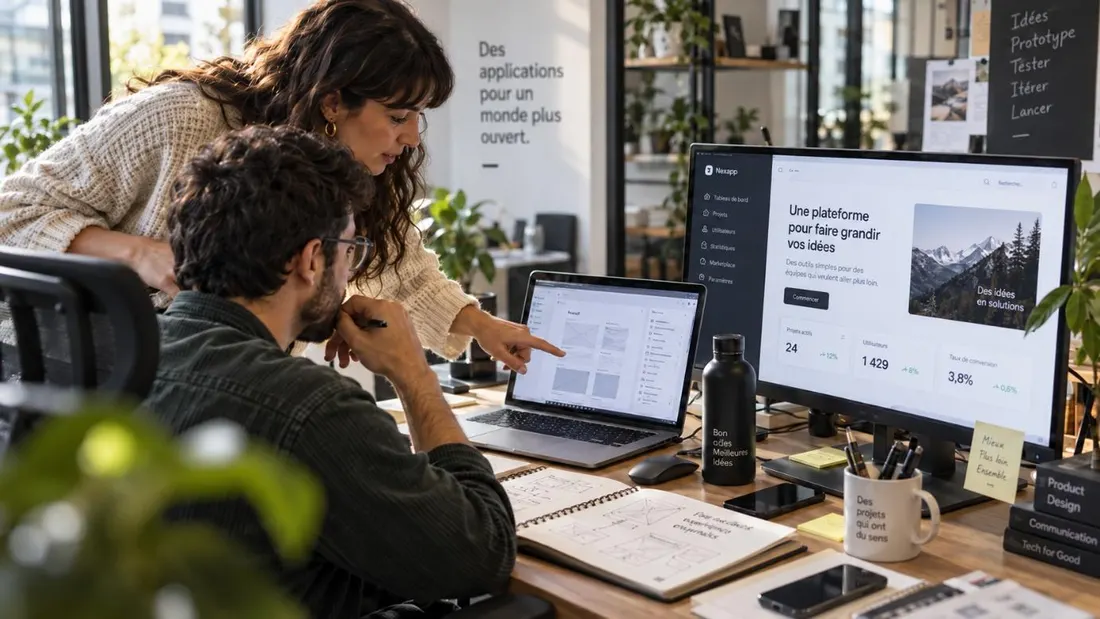 Two AI webmasters designing a custom web application
