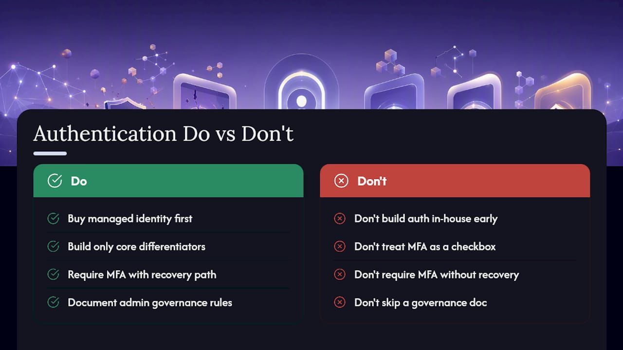 What Founders Get Wrong About Authentication — overview diagram
