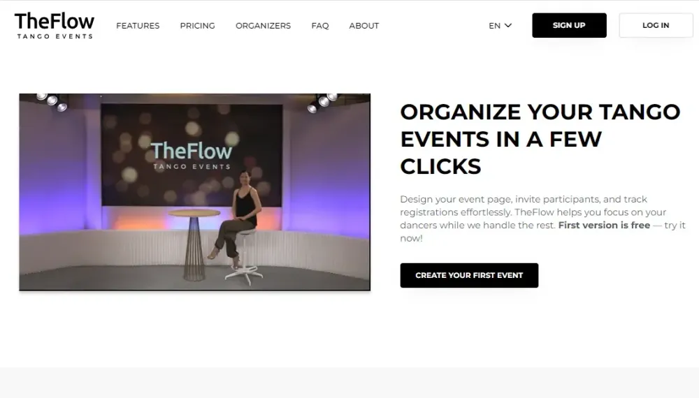 TheFlow – Ticketing Platform for the Tango Event Community