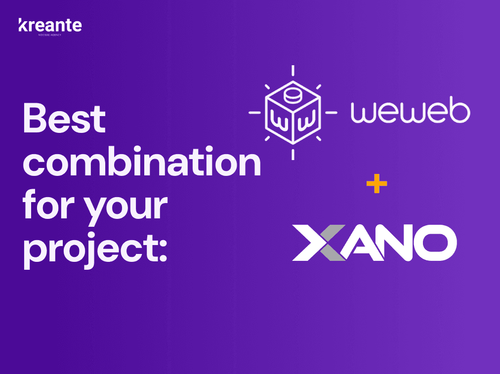 Weweb and xano kreante