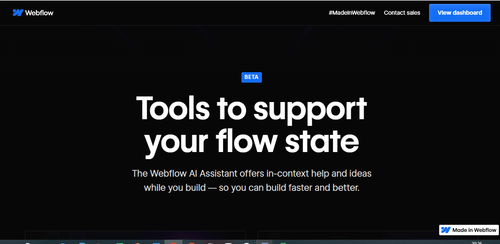 Création de sites Web à l'aide du générateur de sites AI et de l'assistant IA de Webflow