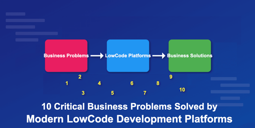 How to solve 10 critical business problems using LowCode Platforms
